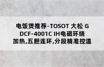 电饭煲推荐-TOSOT 大松 GDCF-4001C IH电磁环绕加热,五胆连环,分段精准控温